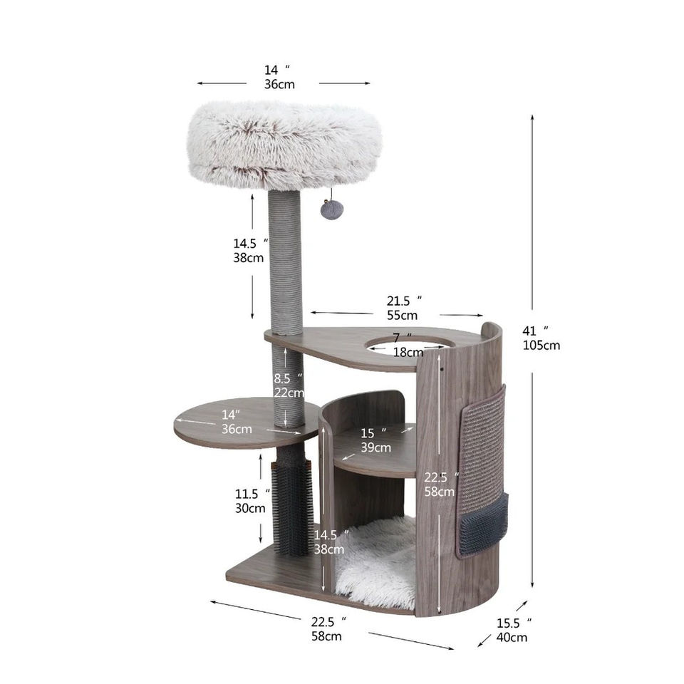 Petpals Cullen PP220876 cat tree with size