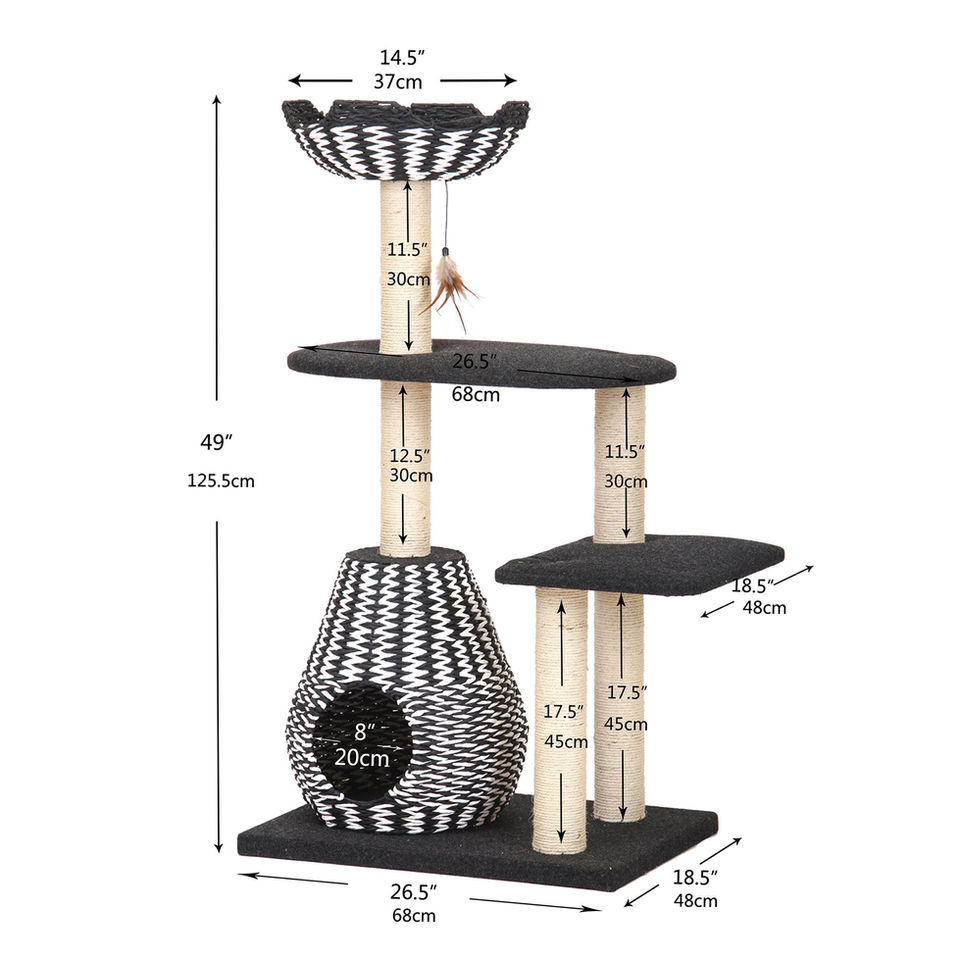 Petpals Ace PP2582 cat tree with size
