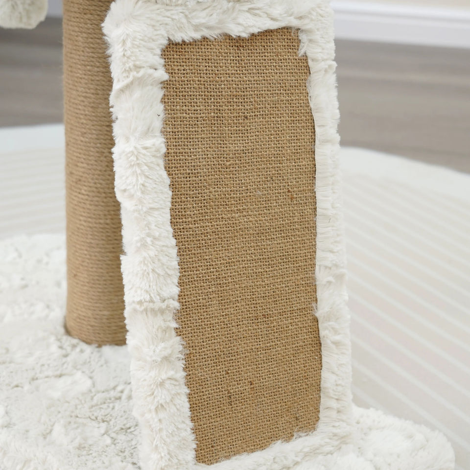 Petpals Space Needle PP230793 cat tree with a jute scratching ramp
