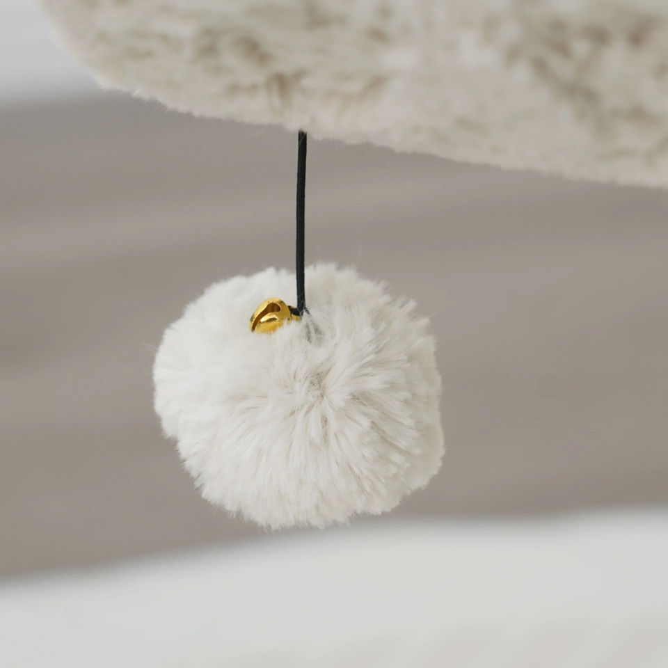 Petpals Space Needle PP230793 cat tree with puff ball bell toy